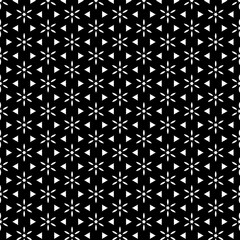 Black White Floral Star Texture Wallpaper Background Fashion Fabric Cloth Textile Tile Interior Graphics Design Banner Backdrop Wrapping Paper Geometrical Pattern