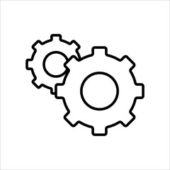 Gear Symbol Icon Vector Design Illustration