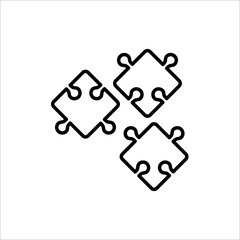 Puzzle Symbol Icon Vector Design Illustration