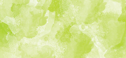 Green watercolor texture background, artistic hand paint  watercolor paper art for design background