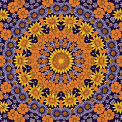 Otnamental design for textile and fill surface design