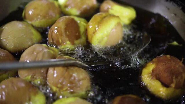 kerala Sweet Bun snacks Full HD Footage