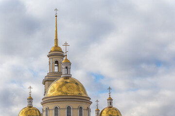 Fototapeta na wymiar Spaso-Preobrazhensky Cathedral. Nevyansk city, Sverdlovsk oblast, Russia