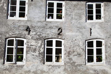 Fototapeta na wymiar Old house in the streets of Tønder in Denmark