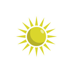 Sun icon design template vector illustration