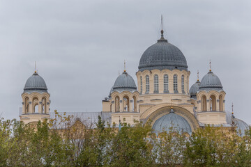 Fototapeta na wymiar St. Nicholas monastery. Verhoturye city, Sverdlovsk region, Russia.