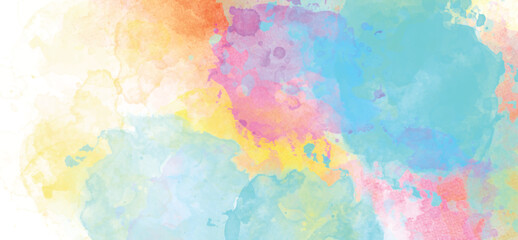 abstract watercolor hand painted, light color paint watercolor artistic background.