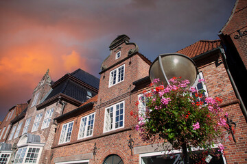 Old house in the streets of Tønder in Denmark