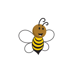 Bee icon design template vector illustration
