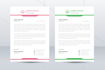 Corporate Modern Letterhead Design Template