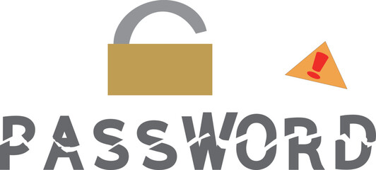 パスワードが破られたのをイメージ