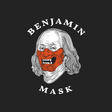 Benjamin Franklin Mask Logo