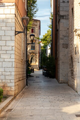 Fototapeta na wymiar Streets of old town of Zadar