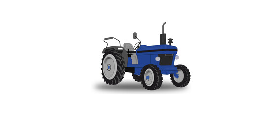 Tractor illustration for cartoon and motion animation.