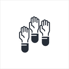 Obraz premium participation concept line icon. Simple element illustration. participation concept outline symbol design.