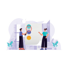 Business Recruitment Process Illustration Concept