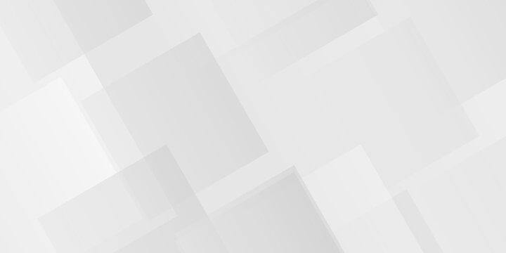 Abstract banner of translucent triangles in white colors, white and grey background. space design concept. Abstract white Pattern. squares Texture backgrund.