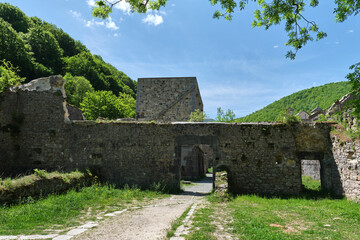 ruins of the old arms factory of Orbaizeta, Navarre, Spain