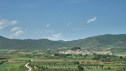 Fototapeta na wymiar Eslava village, rural village in inland Navarre, Spain