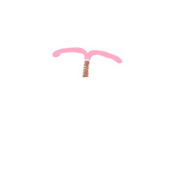 Pink Intrauterine Device