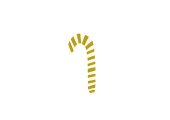 Gold Candy Cane