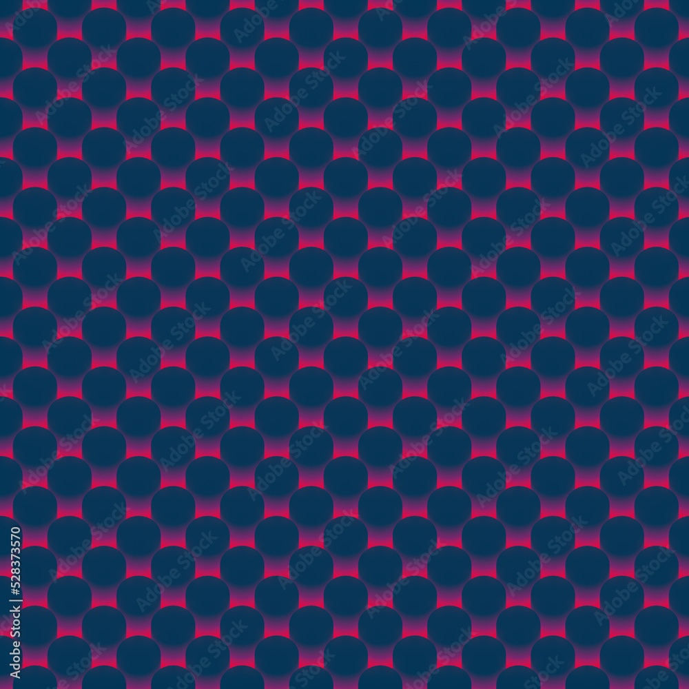 Leinwandbilder Flat design of cylinders with trendy gradient. Abstract colorful 3d rendering background. Digital illustration