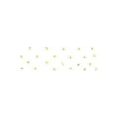 Golden Glitter Stars