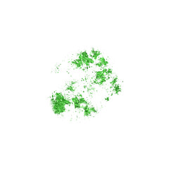 Green Glitter Splash