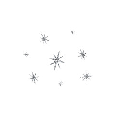 Silver Glitter Sparkles