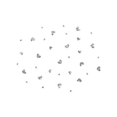 Silver Heart Glitter