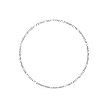 Silver Glitter Circle Frame