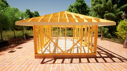 gazebo on the beach