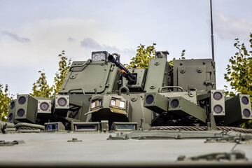 the tower of an infantry fighting vehicle with weapons © OlegDoroshin