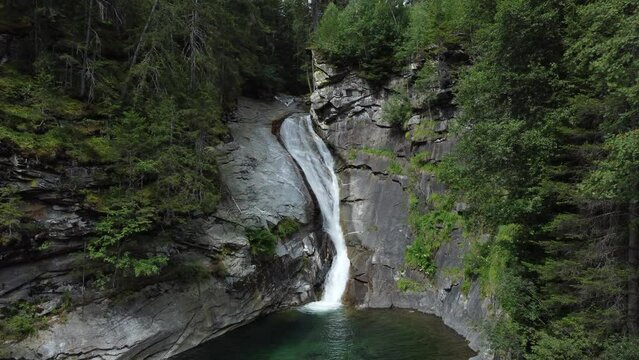 The Gossfalle (waterfall) in the Maltatal, Austria