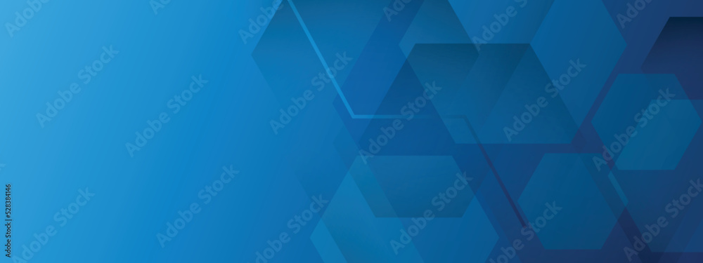 Wall mural abstract design with blue geometric background. vector graphic design. pattern background template.