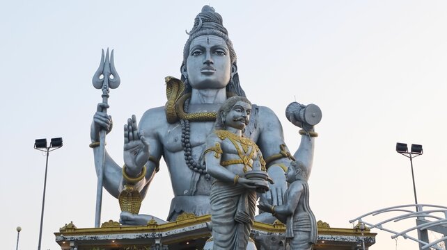 Statue of Lord Shiva During Sunset, Murudeshwara.