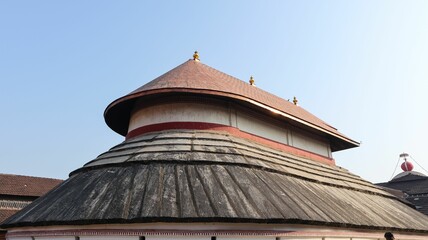 View of Ananteshwara Temple Dome, Kerala Style Temple, Udupi.