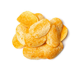 Potato Chips Isolated