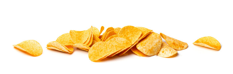 Potato Chips Isolated
