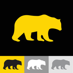 silhouette of a bear