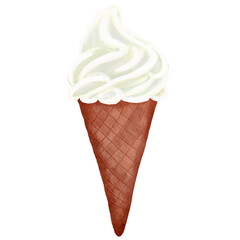 ice cream in a cone