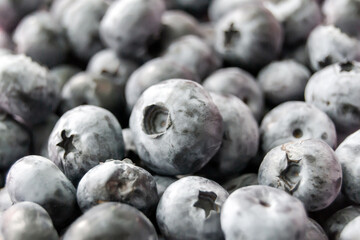 blueberries close-up. source of vitamins. Horizontal image