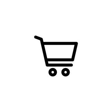 Shopping cart icon vector illustration