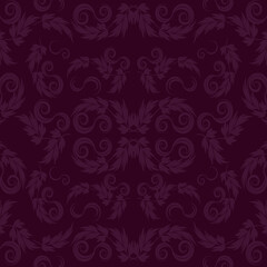 オーナメント模様の背景　正方形　パープル