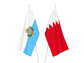 Bahrain and San Marino flags