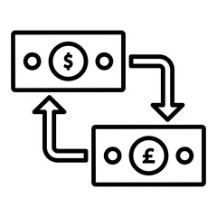 exchange dollar for pound sterling