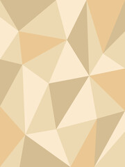 ポリゴン模様の背景　縦位置　イエロー