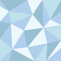 ポリゴン模様の背景　正方形　ブルー