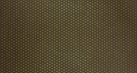 Black Japanese paper with gold SHIPPO pattern Japanese background material.