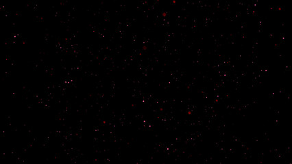 Futuristic satellite flight through burning stars into space. 4k. 3D. Isolated black background.